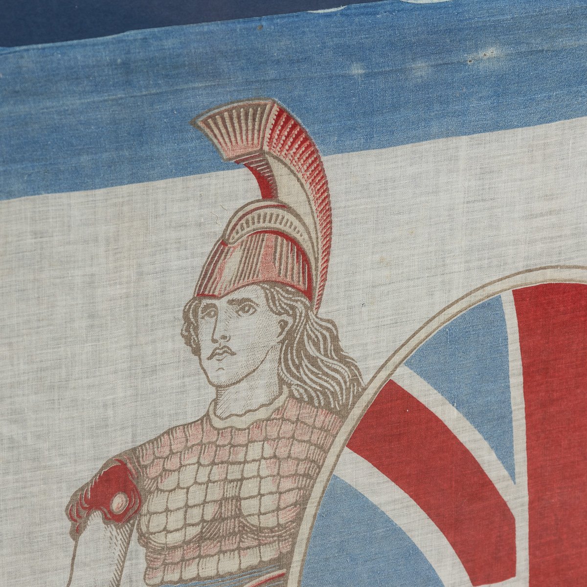 PUSHKINS.COM - D11340 - ANTIQUE 20thC FRAMED EDWARDIAN BRITANNIA FOR THE EMPIRE FLAG c.1905 - 10.jpg