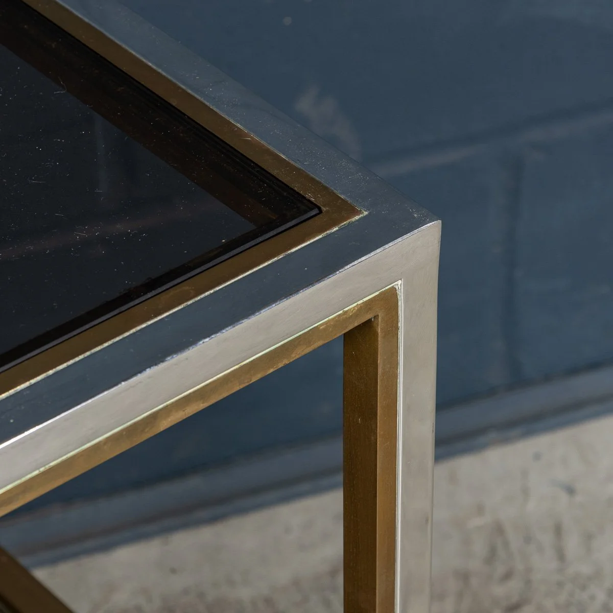 PUSHKINS.COM - B11469 - 20thC BRASS & CHROME DRINKS TROLLEY BY BELGO CHROM, BELGIUM c.1980 - 10.jpg