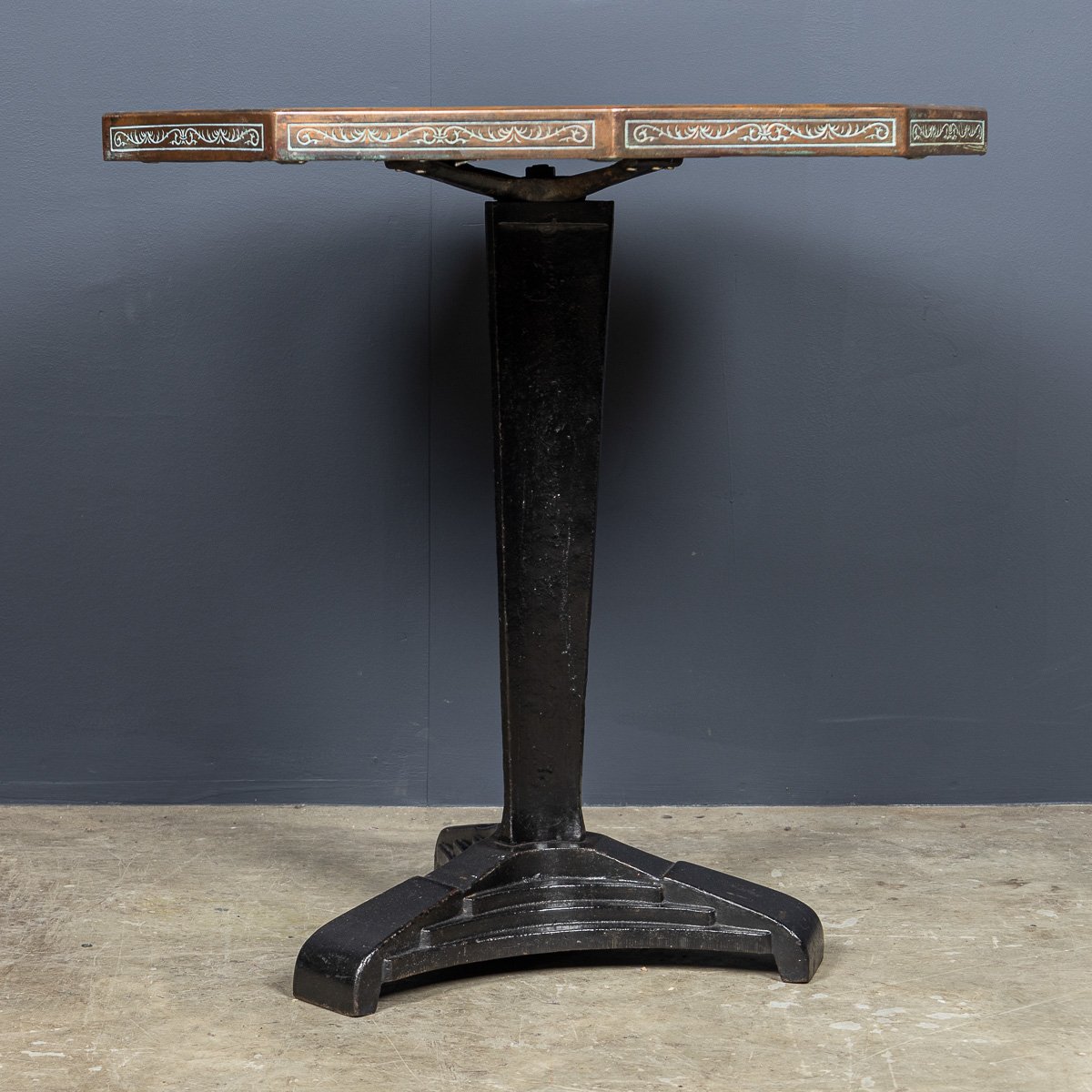 PUSHKINS.COM - D11134 - VINTAGE 20thC SPANISH EMBOSSED COPPER TABLE BY MALART c.1930 - 04.jpg