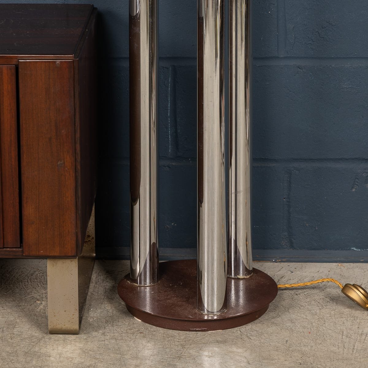 PUSHKINS.COM - B12004 - VINTAGE 20thC ITALIAN CHROME & GLASS FLOOR LAMP BY MAZZEGA c.1970 - 16.jpg