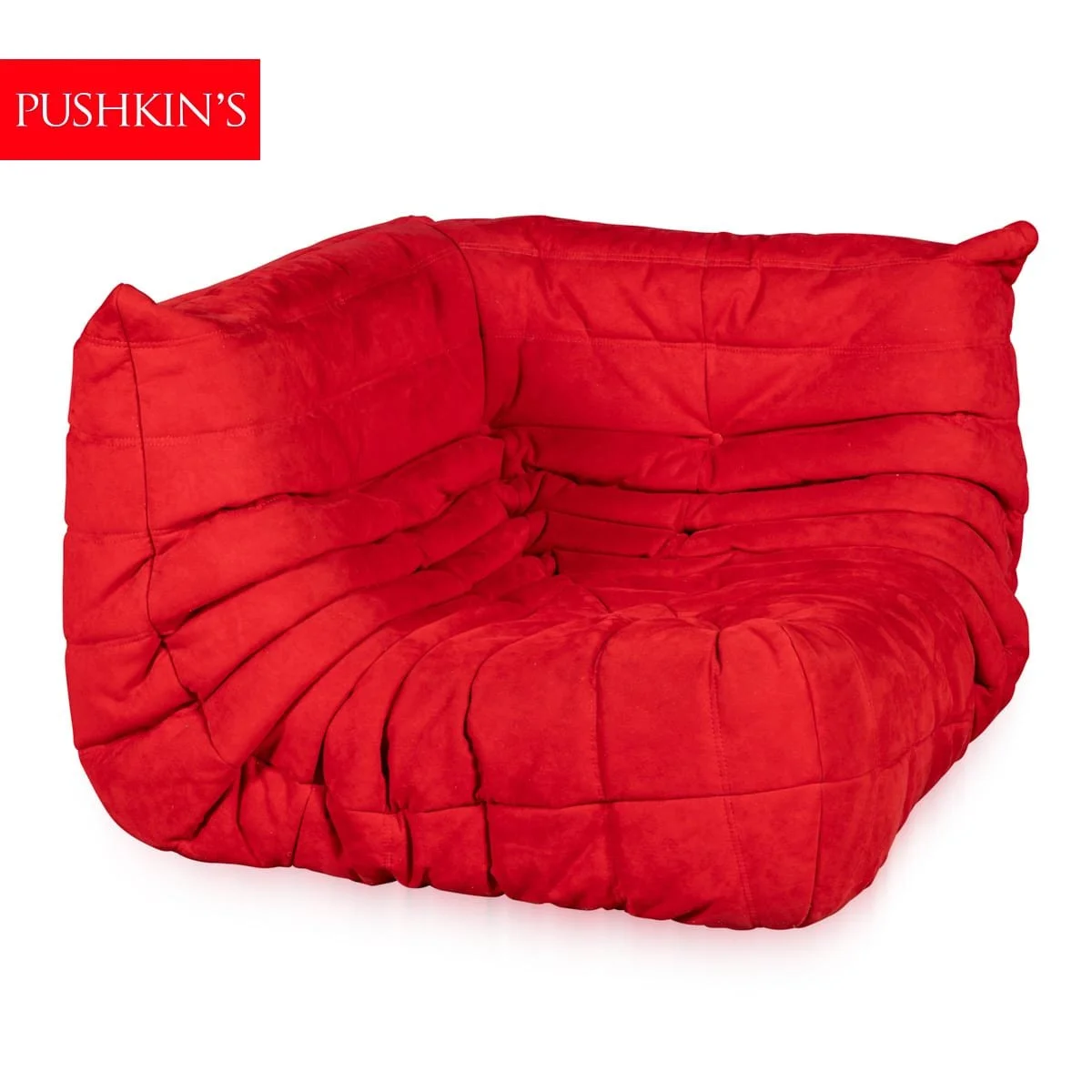 PUSHKINS.COM - B12280 - A 21st CENTURY RED "TOGO" CORNER SOFA BY MICHEL DUCAROY FOR LIGNE ROSET FRANCE - 02.jpg