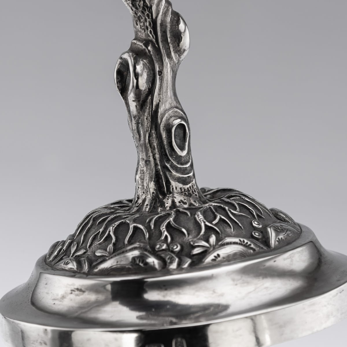 PUSHKINS.COM - ANTIQUE 19thC CHINESE RARE PAIR OF EXPORT SOLID SILVER GOBLETS, CUMSHING c.1880 - 20.jpg