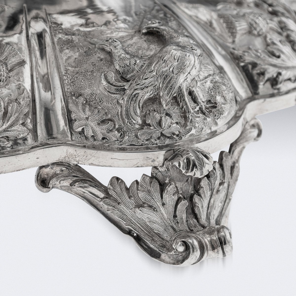 PUSHKINS.COM - A00124 - ANTIQUE 19thC WILLIAM IV SOLID SILVER HOT WATER KETTLE : SAMOVAR, LONDON c.1837 - 36.jpg