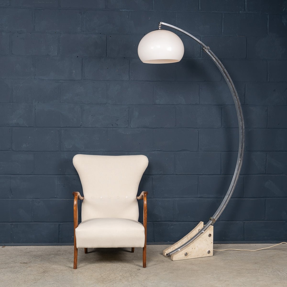 PUSHKINS.COM - 20thC ITALIAN ARC FLOOR LAMP c.1970 - 13.jpg