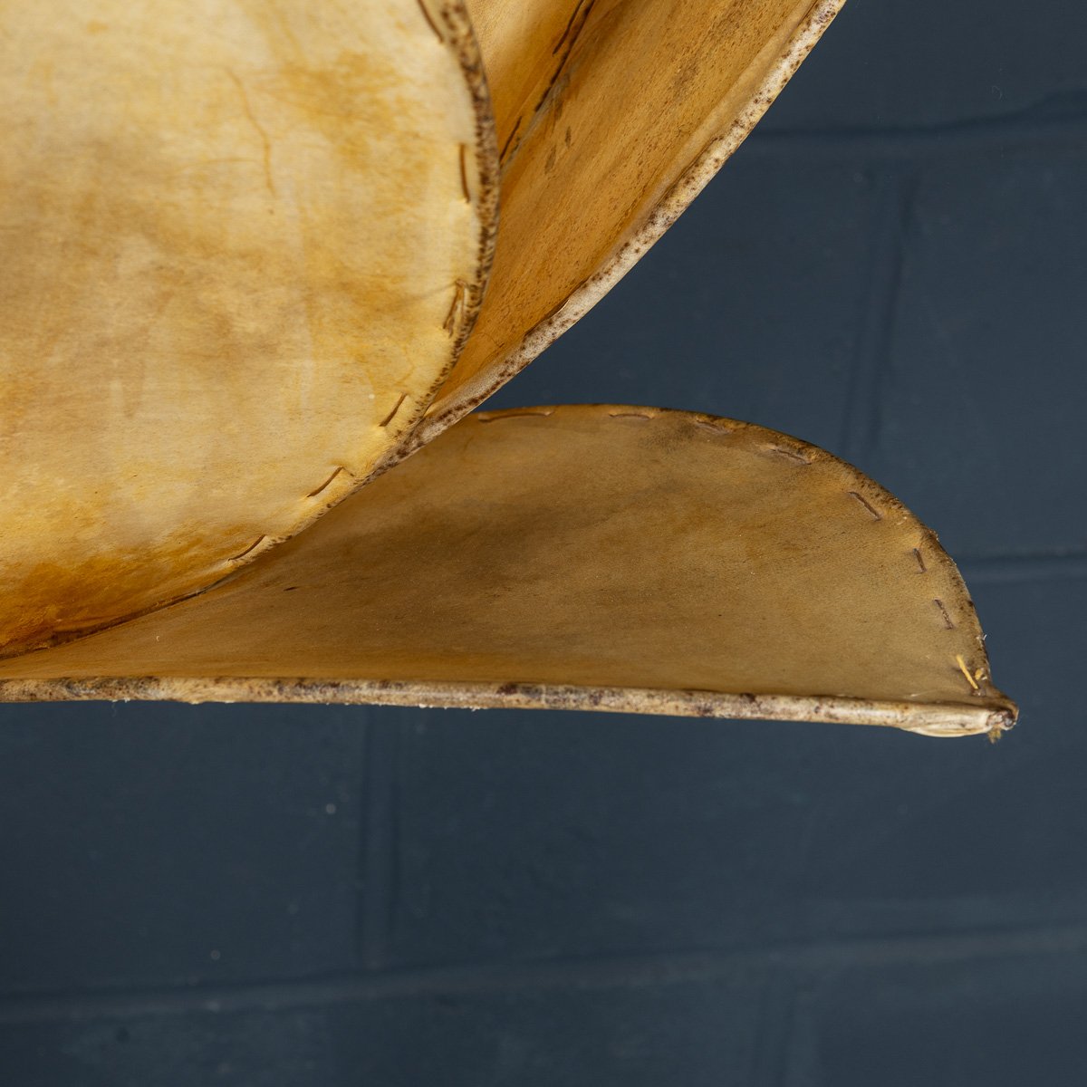 PUSHKINS.COM - B11418 - 20thC ITALIAN 'LOTUS FLOWER' FLOOR LAMP WITH VELLUM SHADE c.1970 - 12.jpg