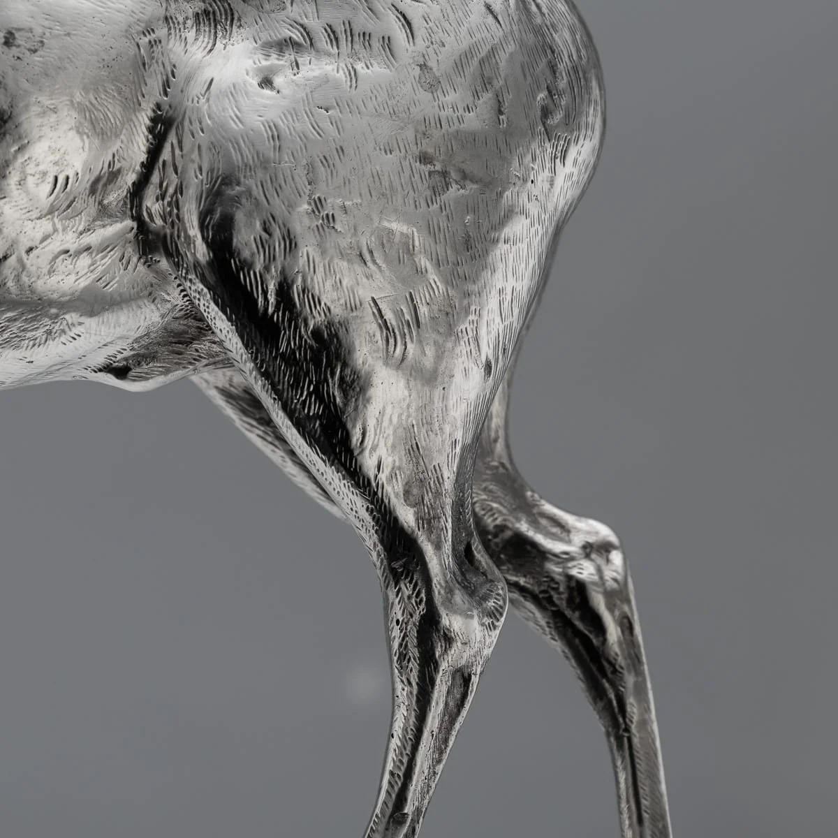 PUSHKINS.COM - C12285 - ANTIQUE 20thC GERMAN SOLID SILVER STATUES OF A REINDEER, HANAU c.1920 - 22.jpg