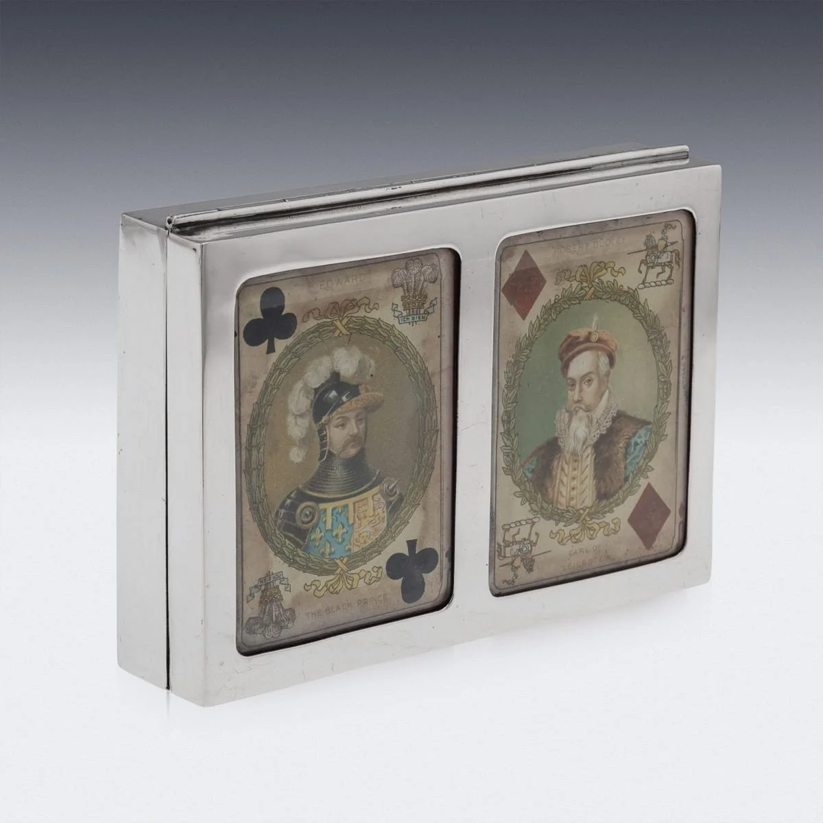 PUSHKINS.COM - J11748 - ANTIQUE 20thC EDWARDIAN SOLID SILVER & GLASS PLAYING CARDS BOX c.1902 - 07.jpg