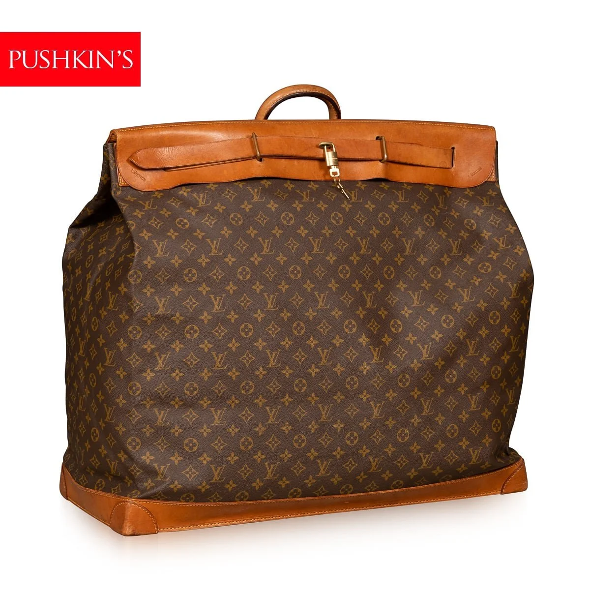 PUSHKIN'S - 20thC LOUIS VUITTON STEAMER 65 BAG IN MONOGRAM CANVAS, MADE IN FRANCE - 1.jpg