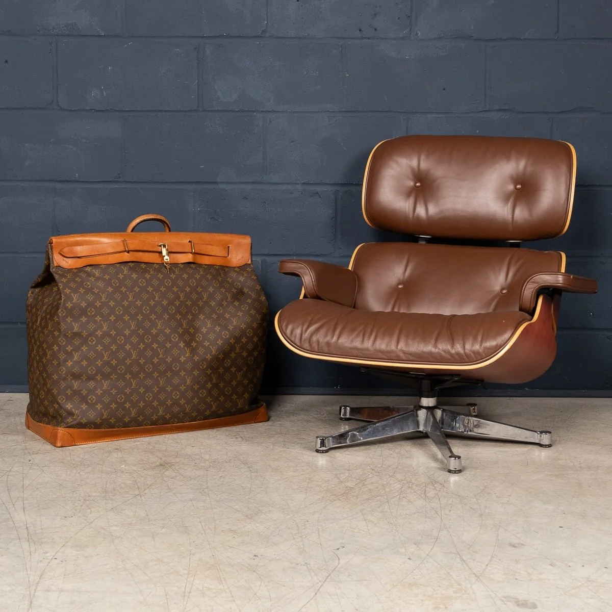 PUSHKIN'S - 20thC LOUIS VUITTON STEAMER 65 BAG IN MONOGRAM CANVAS, MADE IN FRANCE - 3.jpg