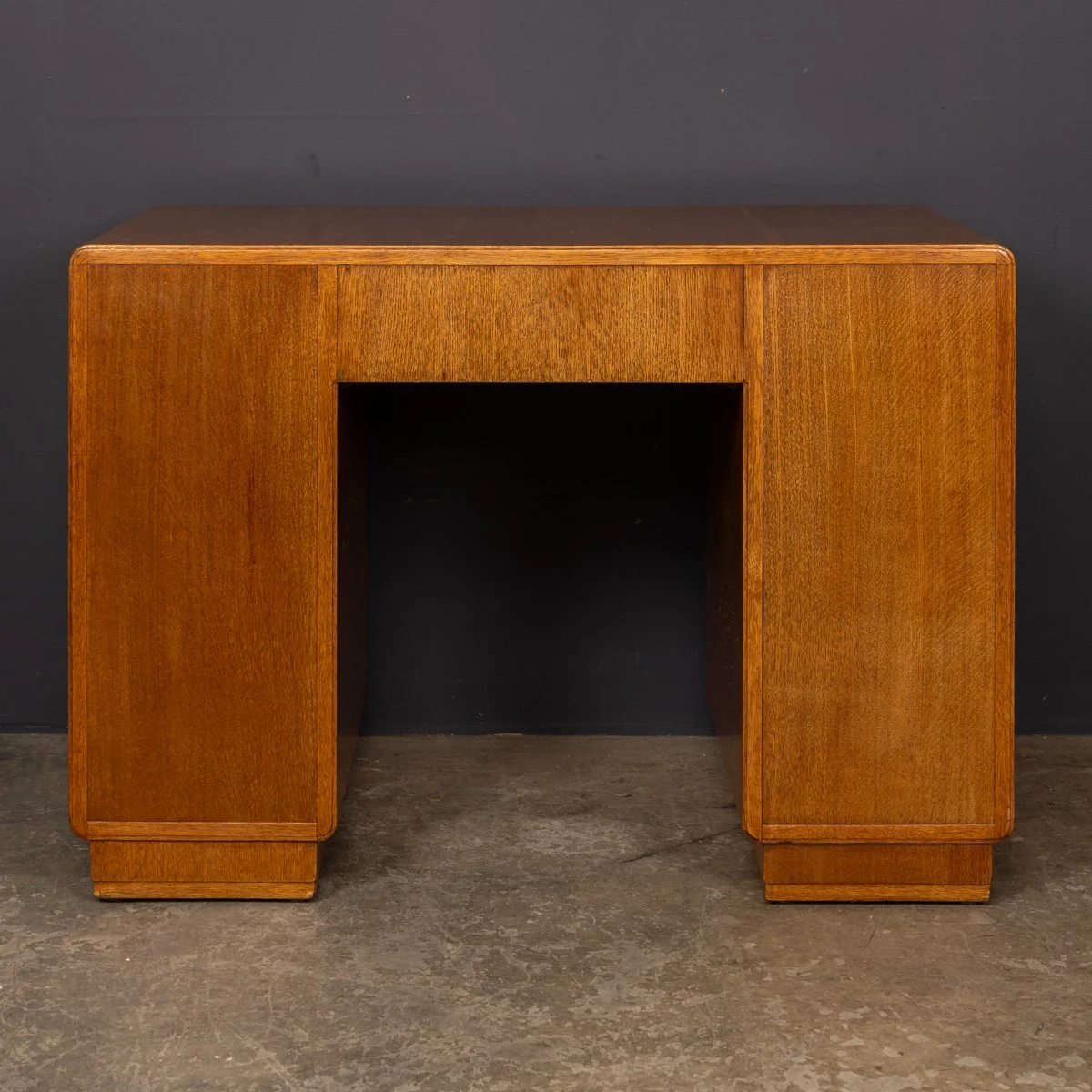 PUSHKINS.COM - Z12404 - ANTIQUE 20thC ENGLISH OAK ART DECO DESK BY HEALS c.1920 - 06.jpg