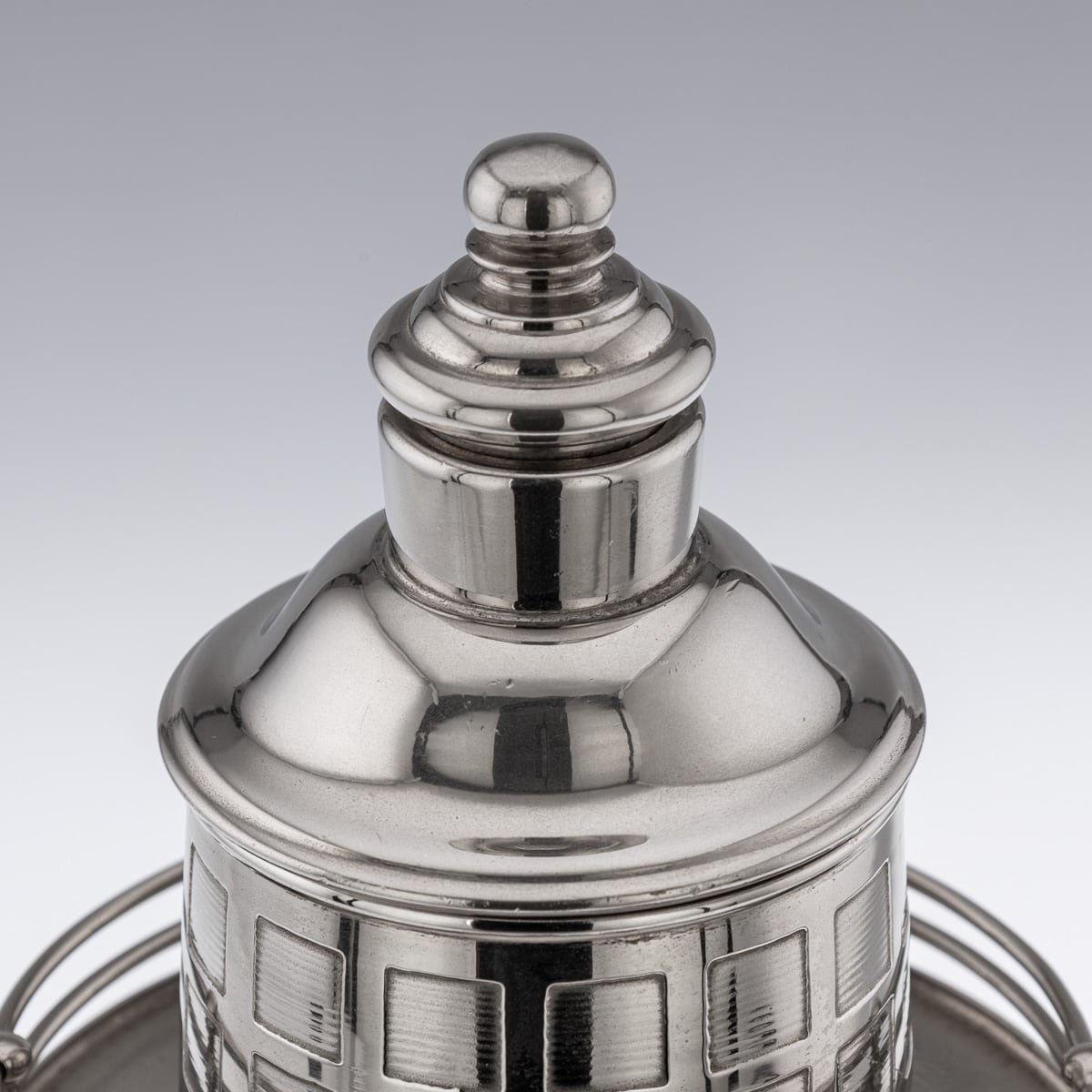PUSHKIN'S - SILVER PLATED LIGHTHOUSE COCKTAIL SHAKER - 9.jpg