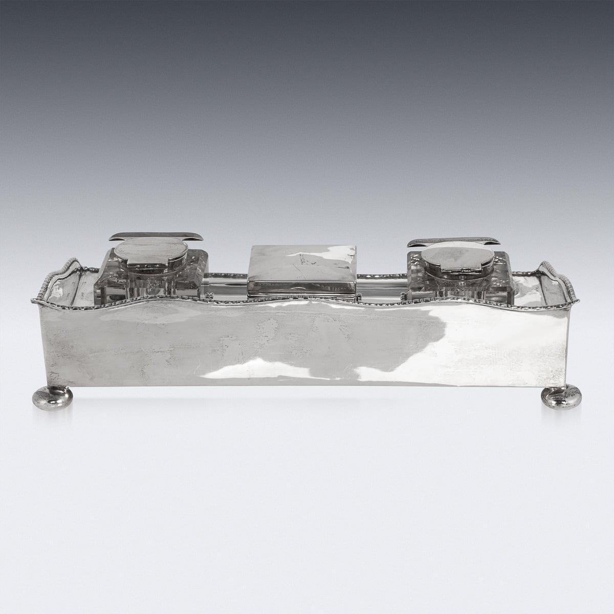 PUSHKINS.COM - B11247d - ANTIQUE 20thC EDWARDIAN SOLID SILVER INKWELL DESK SET, CHESTER c.1908 - 05.jpg