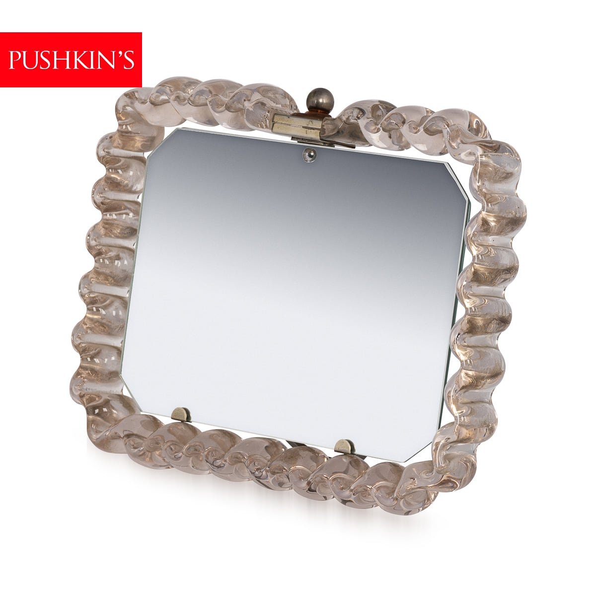 PUSHKINS.COM - B11246 - MID 20thC RARE ITALIAN GLASS TABLE MIRROR BY FONTANA ARTE c.1940 - 02.jpg