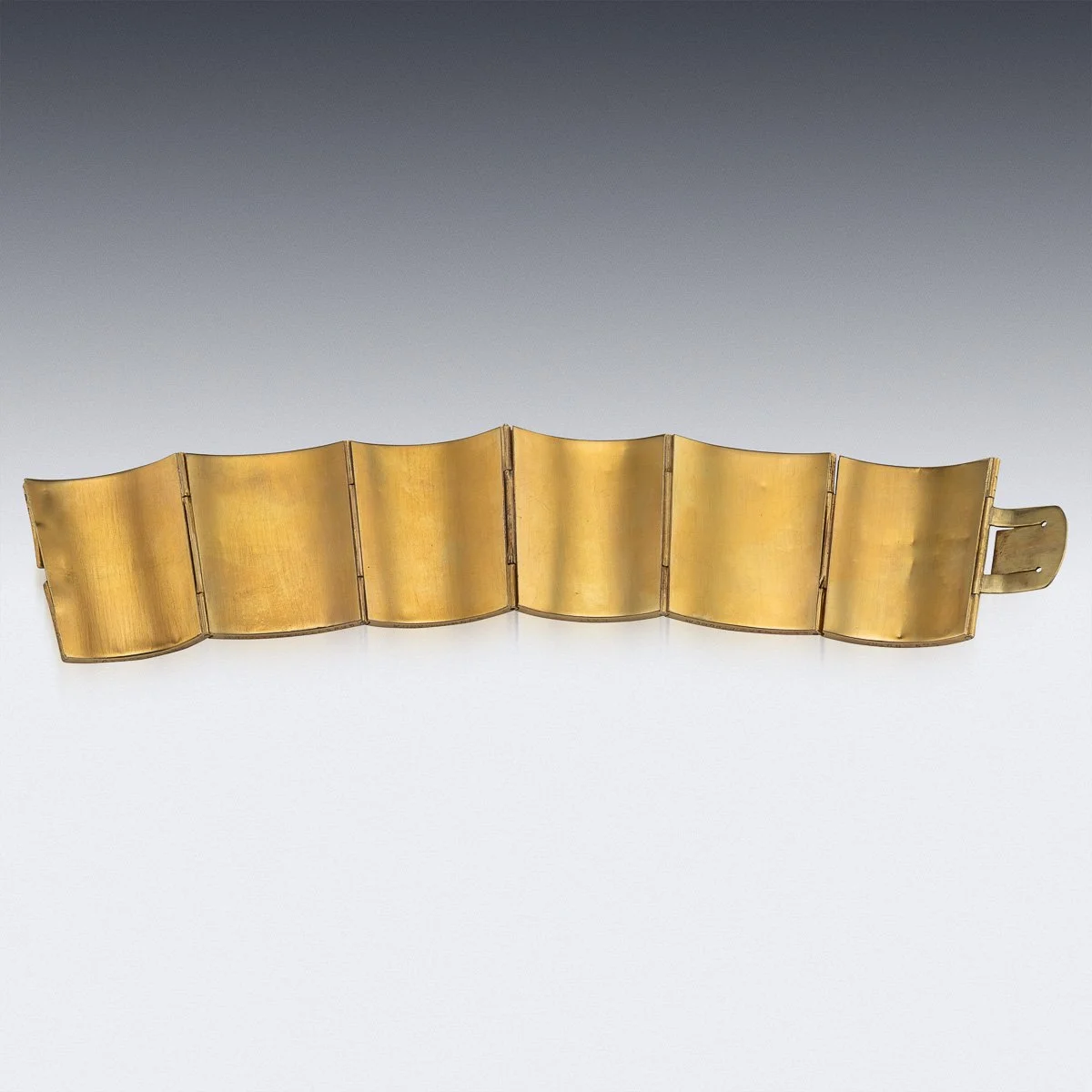 PUSHKINS.COM - A00131 - ANTIQUE 19thC INDIAN SOLID 22K GOLD BRACELET, P ORR & SONS, MADRAS c.1880 - 06.jpg