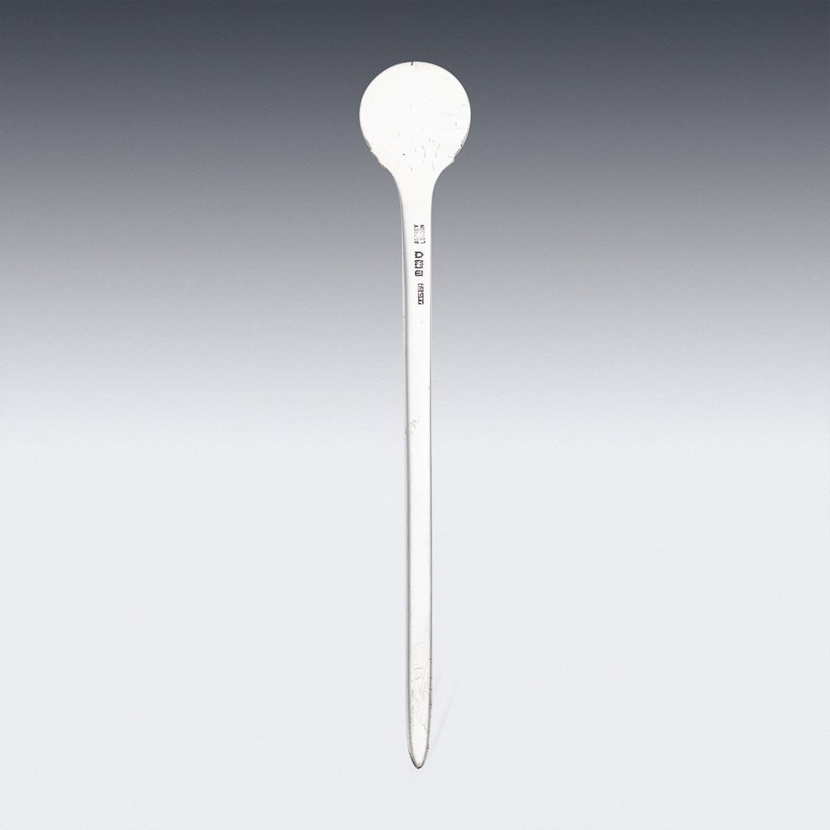 PUSHKINS.COM - J11897 - ANTIQUE 20thC ENGLISH SOLID SILVER REGIMENTAL LETTER OPENER BY ASPREY c.1915 - 05.jpg