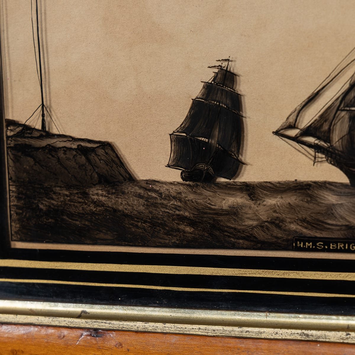 PUSHKINS.COM - B12028 - ANTIQUE 19thC PAIR OF ENGLISH PAINTED MARITIME HMS BRIG CONCORD & HMS NAIAD - 26.jpg