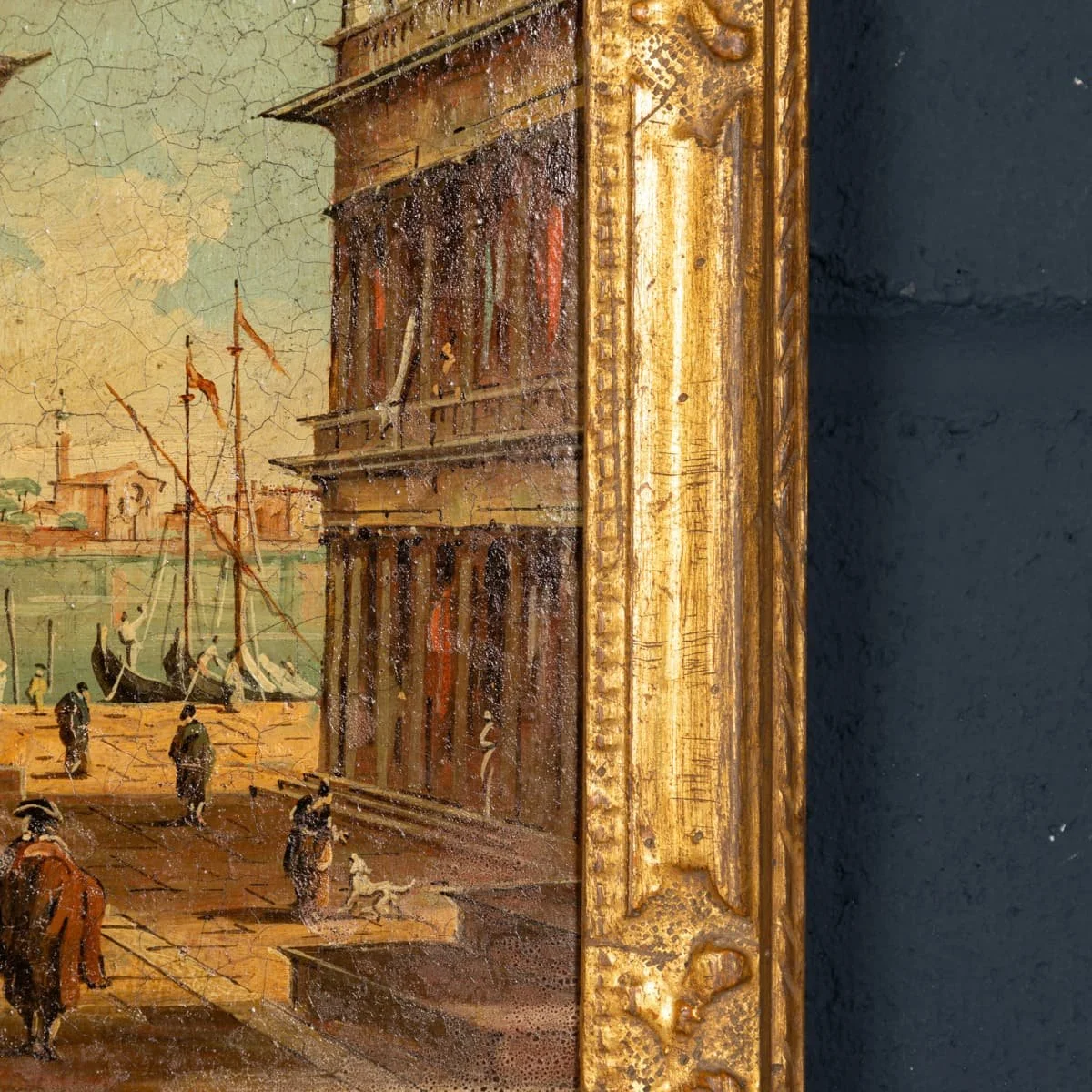 PUSHKINS.COM - B12371 - ANTIQUE 20thC PAIR OF VENETIAN CANAL SCENE OIL PAINTINGS BY ALDO GROSSI, ITALY - 19.jpg