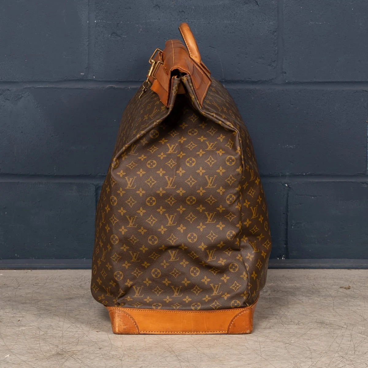 PUSHKIN'S - 20thC LOUIS VUITTON STEAMER 65 BAG IN MONOGRAM CANVAS, MADE IN FRANCE - 5.jpg