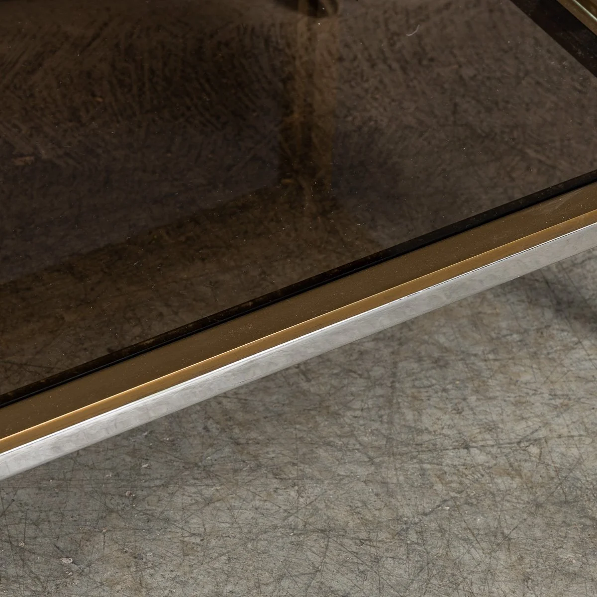 PUSHKINS.COM - B11469 - 20thC BRASS & CHROME DRINKS TROLLEY BY BELGO CHROM, BELGIUM c.1980 - 12.jpg