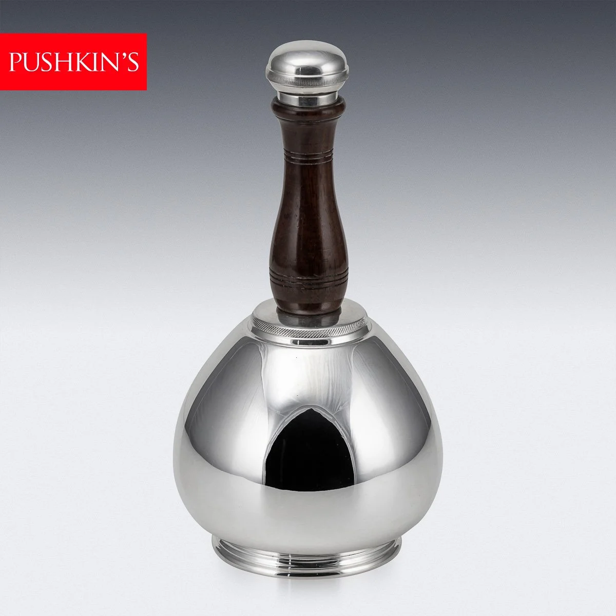 PUSHKINS.COM - D11361 - NOVELTY 20thC SILVER PLATED SKITTLE BELL COCKTAIL SHAKER, MAPPIN & WEBB c.1930 - 02.jpg