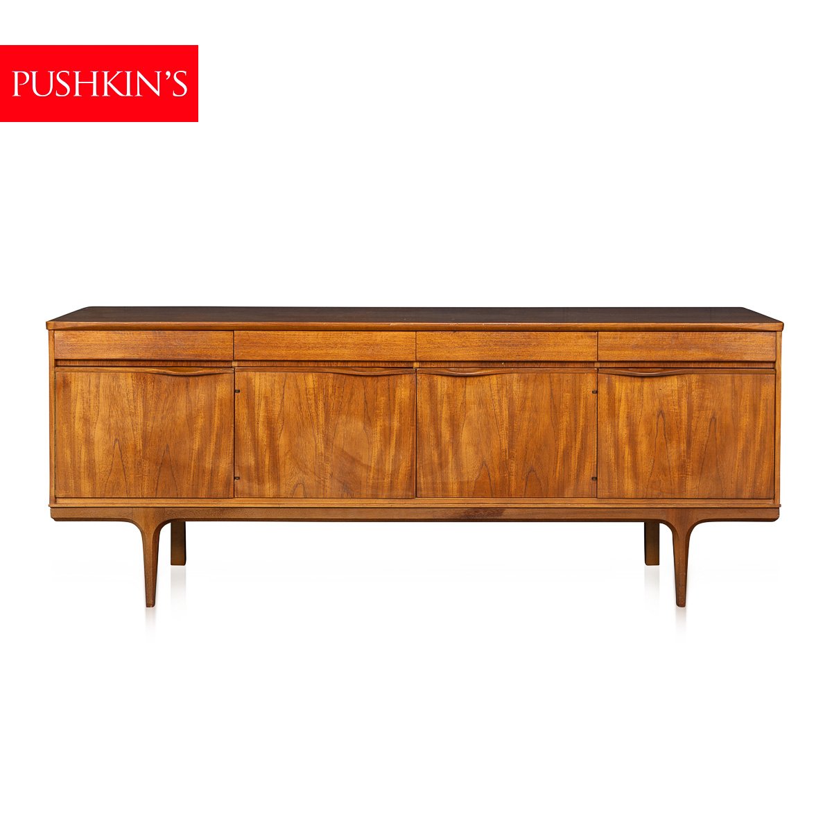 PUSHKINS.COM - B11413 - VINTAGE 20thC ENGLISH TEAK SIDEBOARD c.1960 - 02.jpg