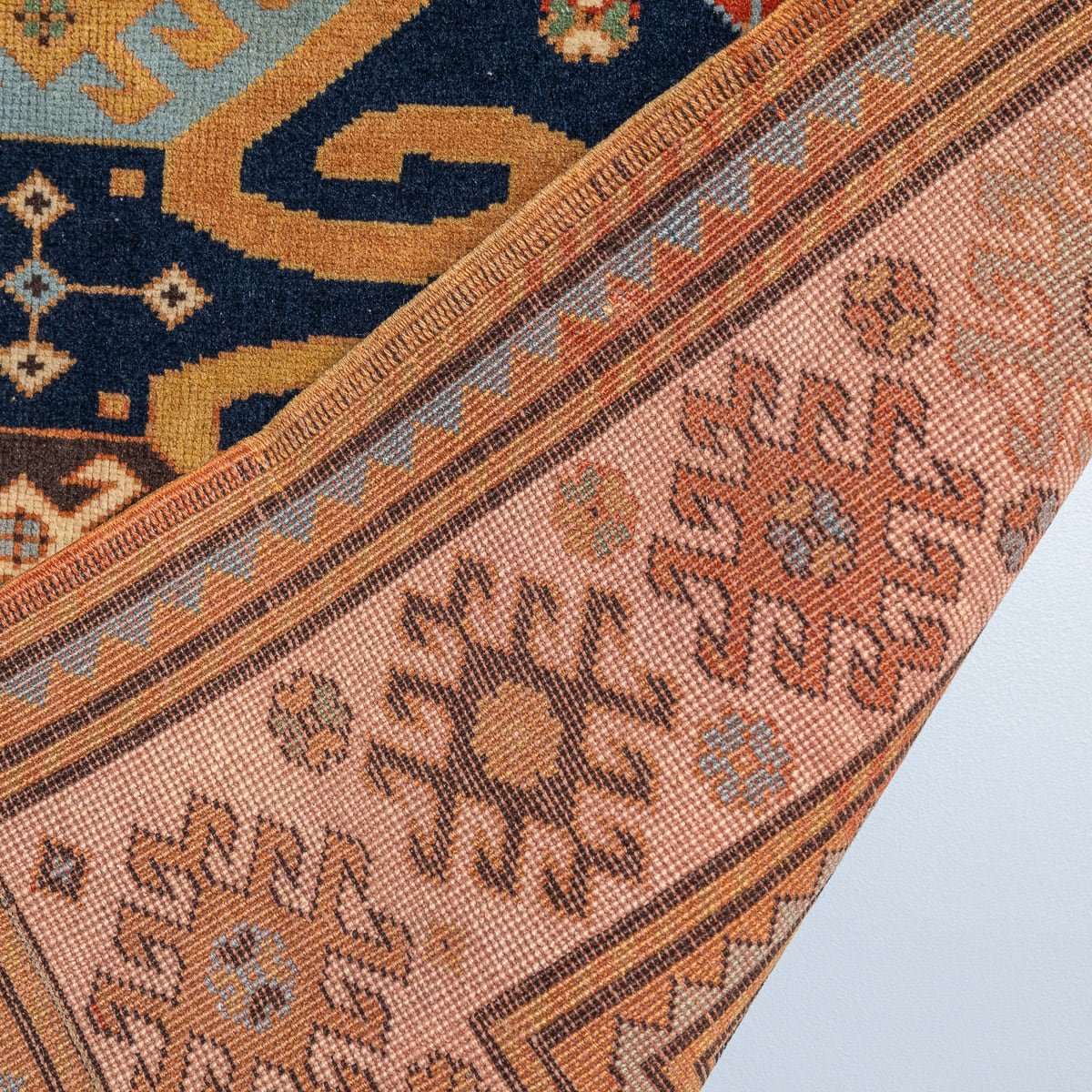 PUSHKIN'S - ANTIQUE 20thC CAUCASION HANDMADE RUG c.1920 - 7.jpg