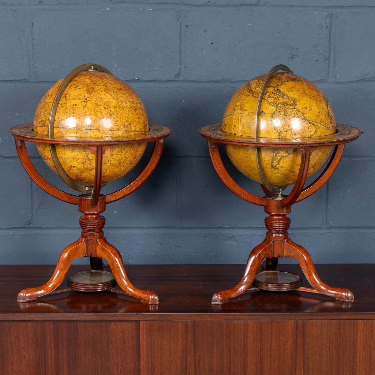 PUSHKINS.COM - B12022 - ANTIQUE 19thC PAIR OF CARY'S 12 INCH TERRESTRIAL & CELESTIAL GLOBES c.1821 - 06.jpg