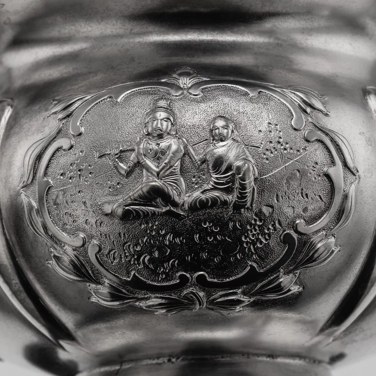 PUSHKINS.COM - C11912 - ANTIQUE 19thC INDIAN SOLID SILVER THREE PIECE TEA SET, BANGALORE c.1890 - 23.jpg