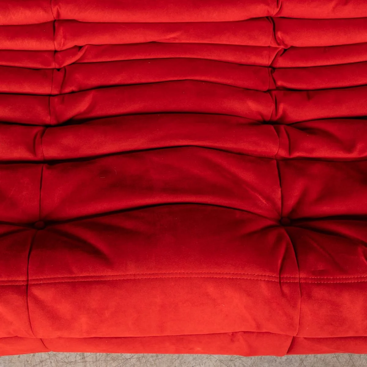 PUSHKINS.COM - B12283 - A 21st CENTURY RED "TOGO" THREE SEATER SOFA BY MICHEL DUCAROY FOR LIGNE ROSET - 23.jpg