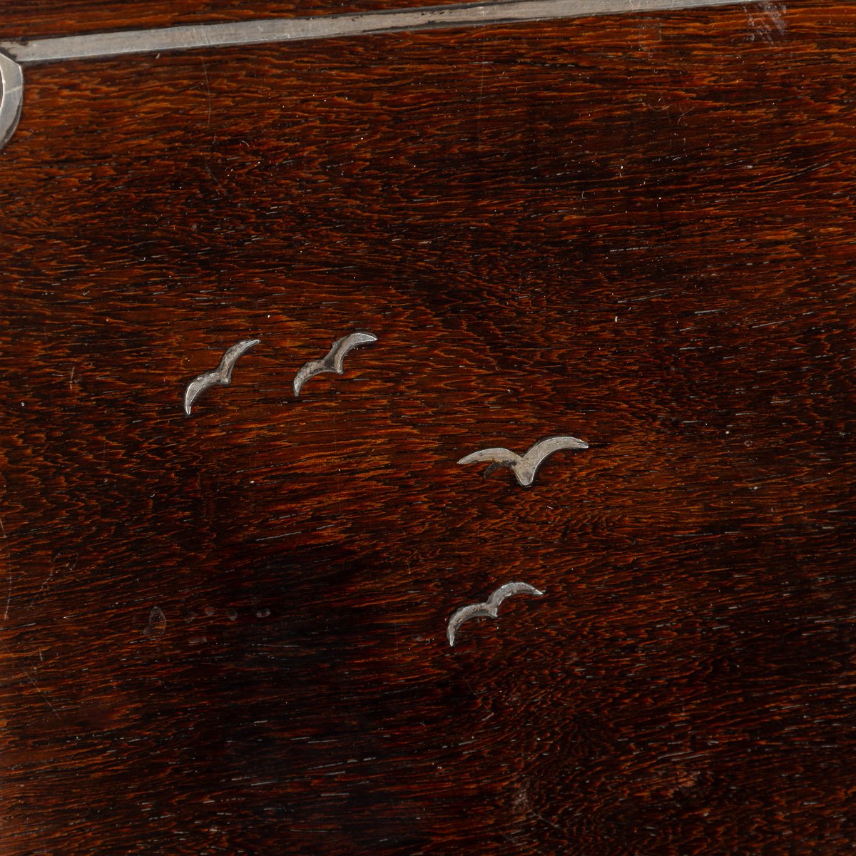 PUSHKINS.COM - A10445 - ANTIQUE 20thC CHINESE SOLID SILVER & WOOD LARGE TEA TRAY c.1900 - 09.jpg