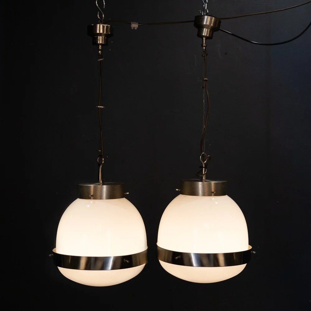 PUSHKINS.COM - D11345 - 20thC ITALIAN PAIR OF %22DELTA%22 OPALINE PENDANT LIGHTS BY SERGIO MAZZA c.1960 - 04.jpg