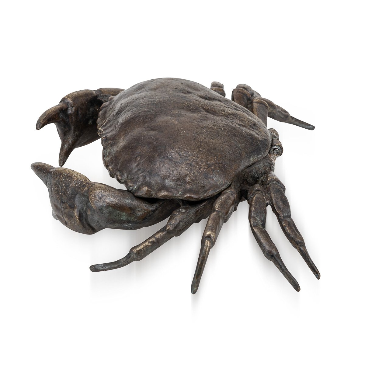 PUSHKINS.COM - D11364 - ANTIQUE 19thC VICTORIAN BRONZE NOVELTY CRAB SHAPED CAVIAR BOX c.1885 - 04.jpg