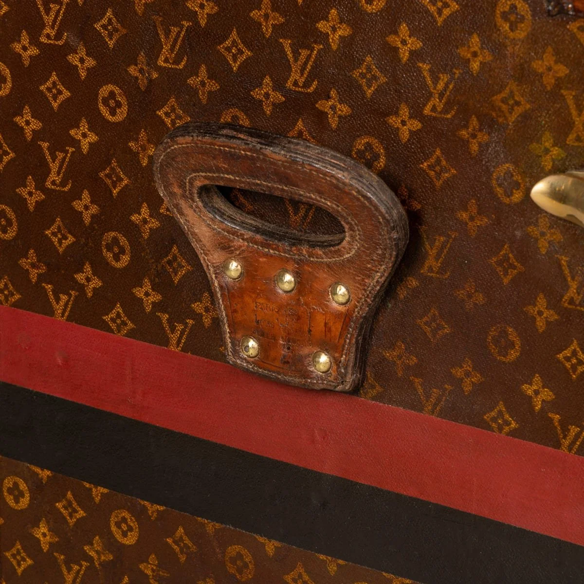 PUSHKINS.COM - B11871 - ANTIQUE 20thC LOUIS VUITTON 'MALLE SECRETAIRE' DESK TRUNK IN MONOGRAM CANVAS - 47.jpg