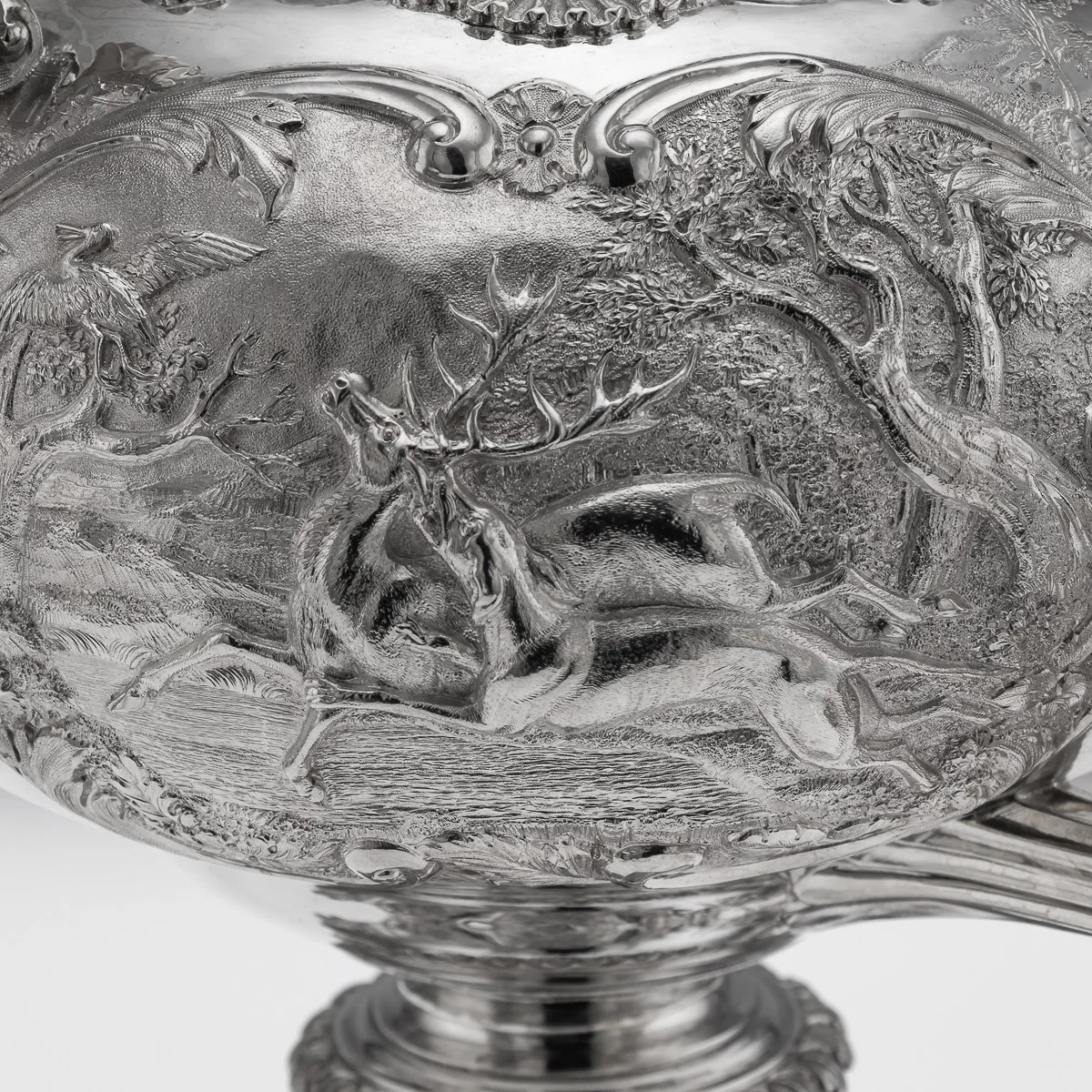 PUSHKINS.COM - A00124 - ANTIQUE 19thC WILLIAM IV SOLID SILVER HOT WATER KETTLE : SAMOVAR, LONDON c.1837 - 22.jpg