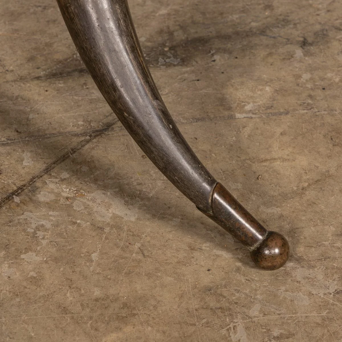 PUSHKINS.COM - Z12102 - ANTIQUE 19thC VICTORIAN COW HORN STOOL c.1890 - 11.jpg