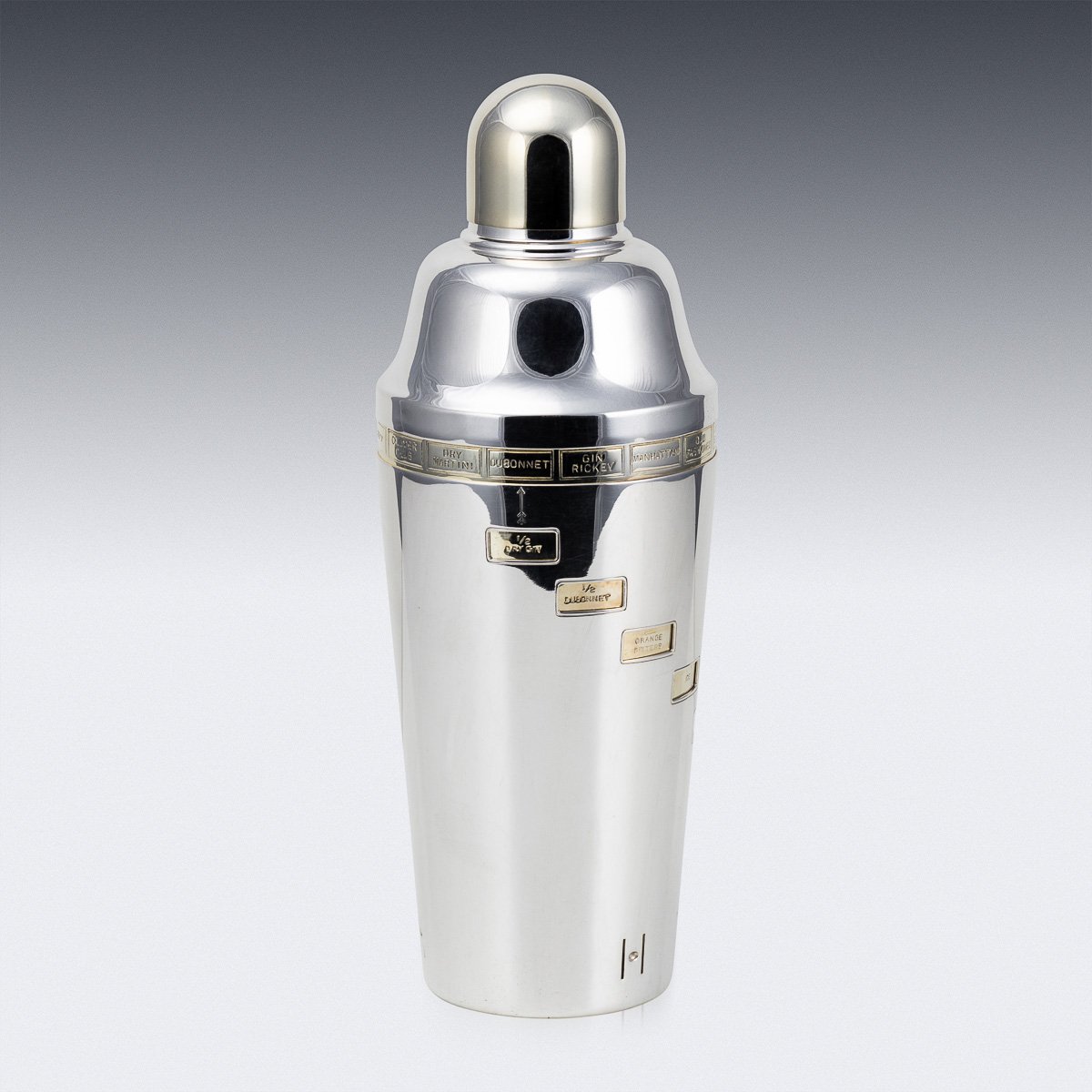 PUSHKINS.COM - D11168 - VINTAGE 20thC ENGLISH SILVER PLATED %22RECIPE%22 COCKTAIL SHAKER c.1960 - 06.jpg