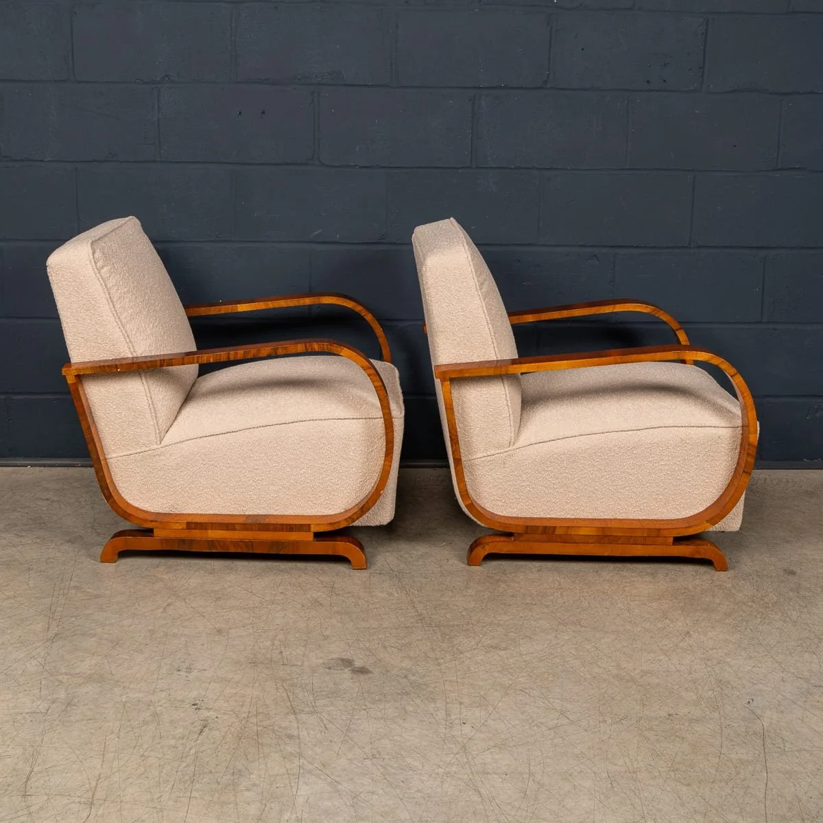 PUSHKINS.COM - B11845 - VINTAGE 20thC AUSTRIAN PAIR OF ART DECO LOUNGE CHAIRS IN WALNUT & FABRIC c.1930 - 07.jpg