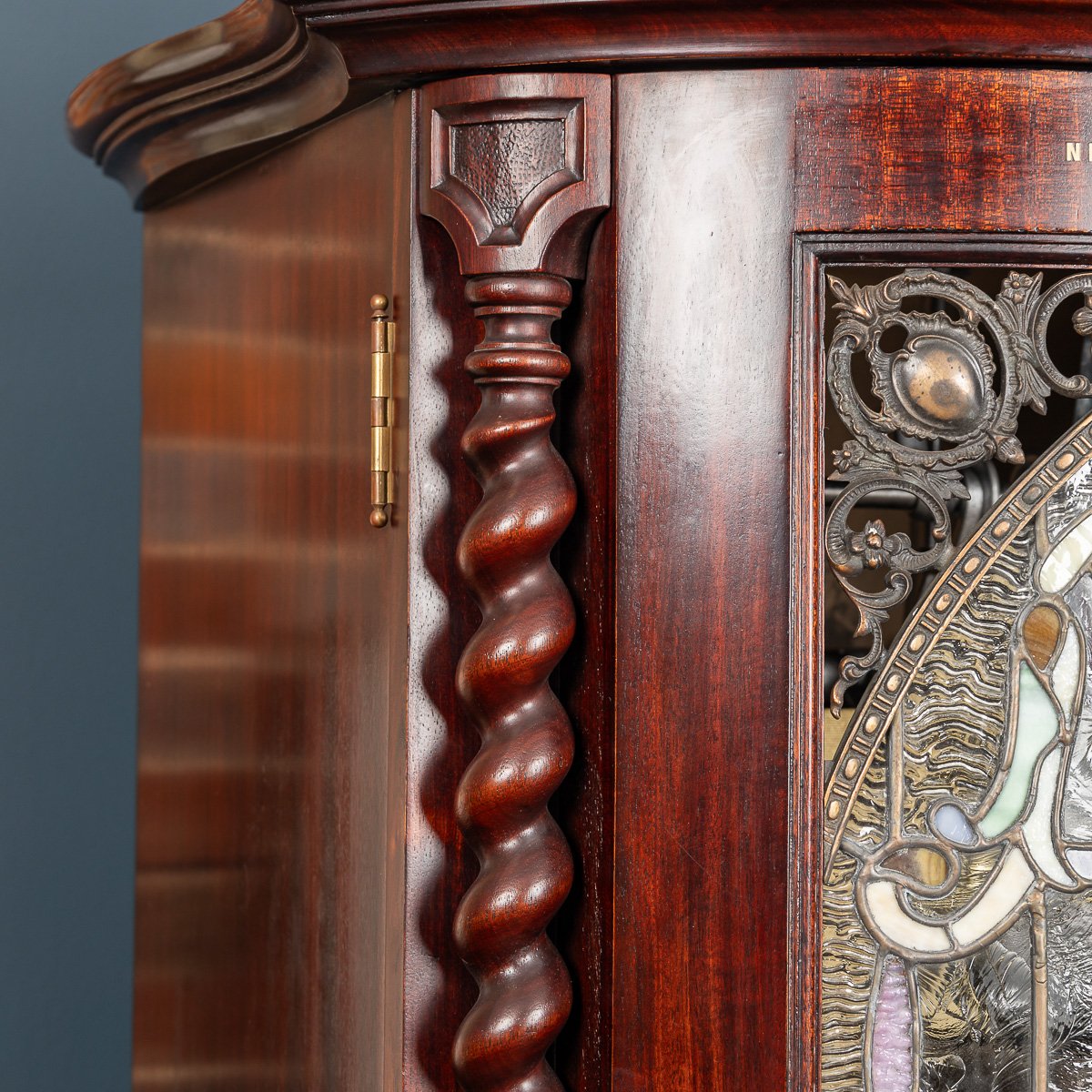 PUSHKINS.COM - NS11405 - ANTIQUE 20thC AMERICAN %22THE REGINA CO%22 12 DISC AUTOMATIC MUSIC PLAYING CABINET BOX c.1900 - 33.jpg