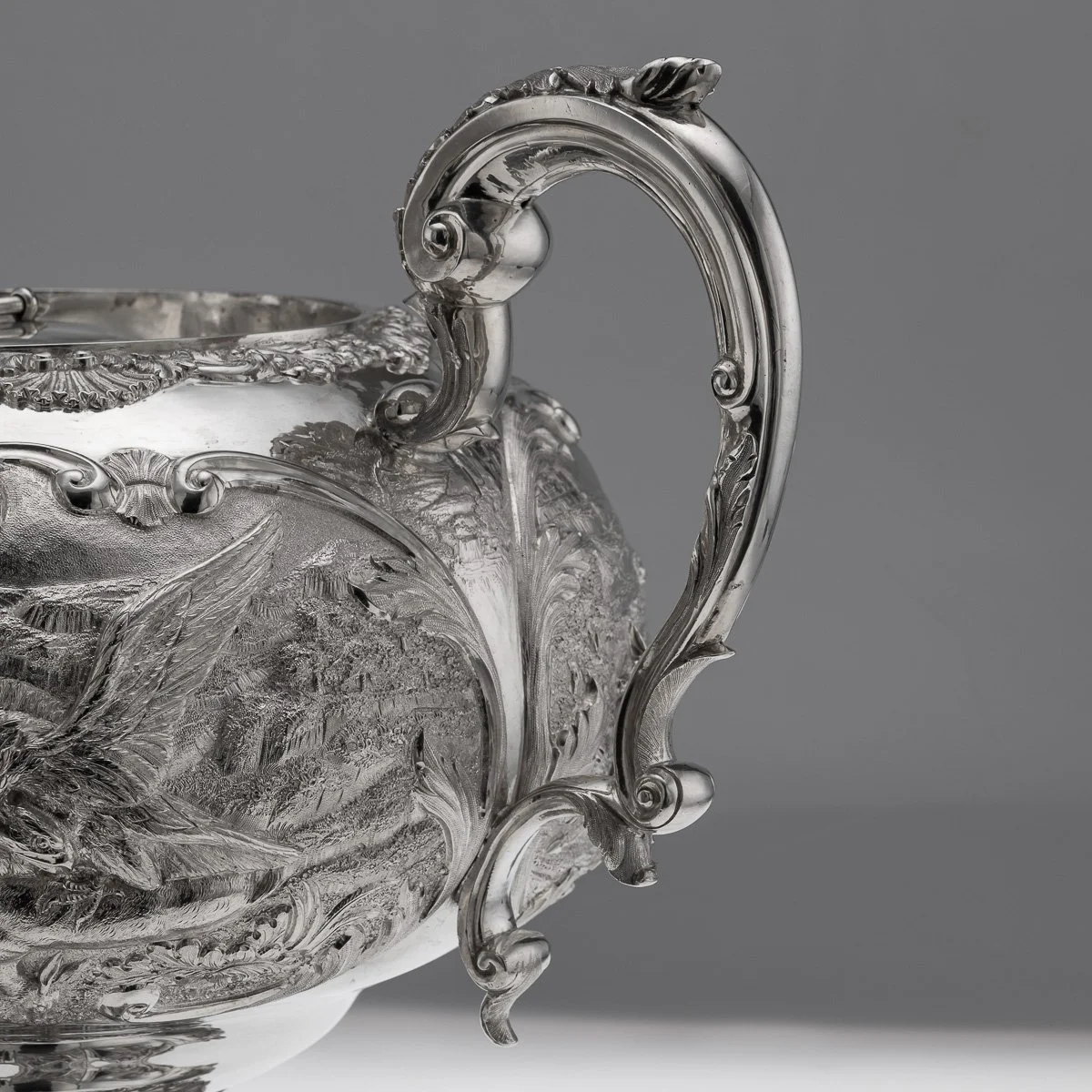 PUSHKINS.COM - A00124 - ANTIQUE 19thC WILLIAM IV SOLID SILVER HOT WATER KETTLE : SAMOVAR, LONDON c.1837 - 13.jpg