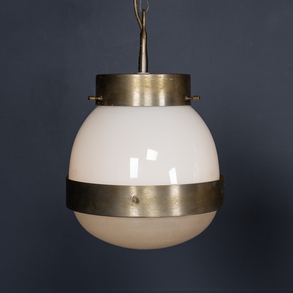 PUSHKINS.COM - D11368 - 20thC ITALIAN PAIR OF %22DELTA%22 OPALINE PENDANT LIGHTS BY SERGIO MAZZA c.1960 - 05.jpg