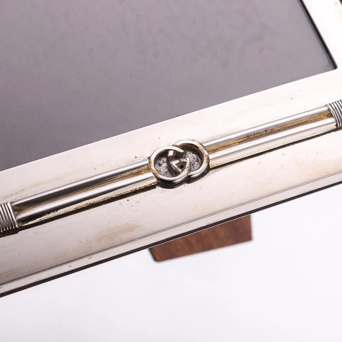 PUSHKINS.COM - J12071 - VINTAGE 20thC ITALIAN SILVER PLATED PHOTOGRAPH FRAME BY GUCCI - 09.jpg