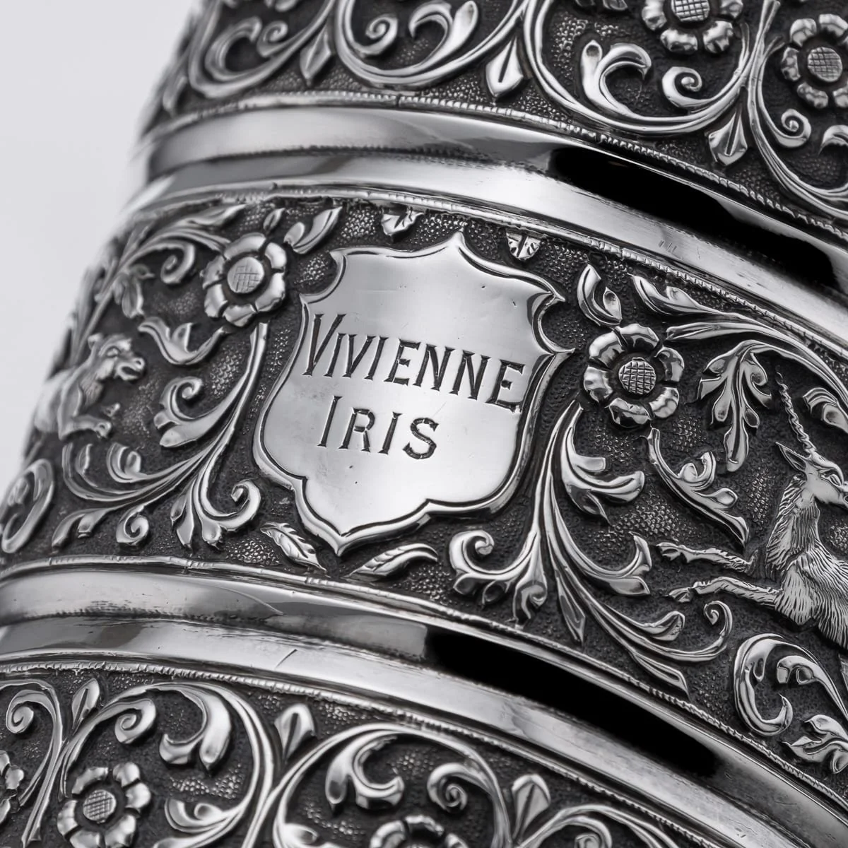 PUSHKINS.COM - A00120 - ANTIQUE 19thC INDIAN KUTCH SOLID SILVER MUG, OOMERSI MAWJI, BHUJ c.1890 - 22.jpg