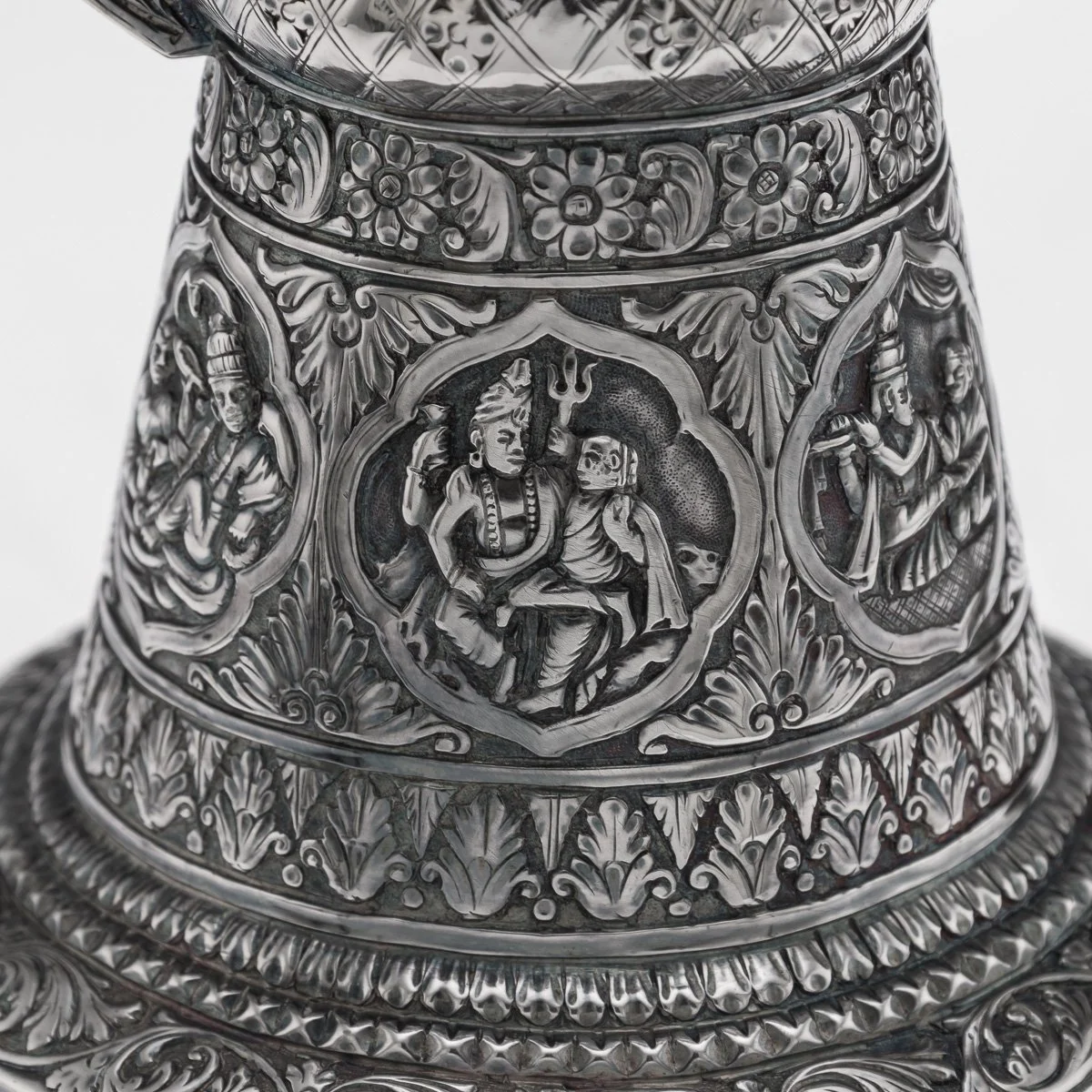 PUSHKINS.COM - A00112 - ANTIQUE 19thC INDIAN SOLID SILVER WATER EWER, POONA c.1880 - 23.jpg