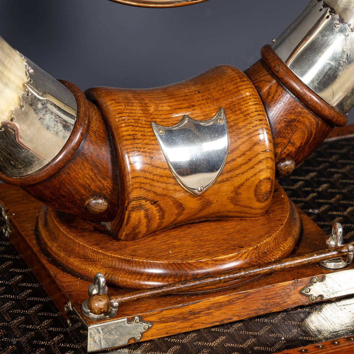 PUSHKIN'S - ANTIQUE 19thC VICTORIAN SILVER PLATED DINNER GONG, WALKER & HALL c.1890 - 13.jpg