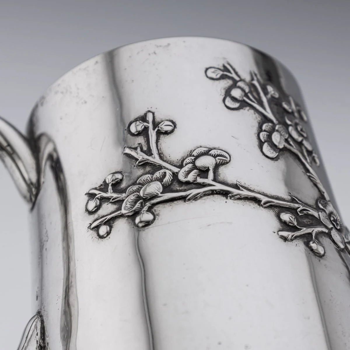 PUSHKIN'S - ANTIQUE 20thC CHINESE EXPORT SOLID SILVER MUG, LUEN HING c.1900 - 17.jpg
