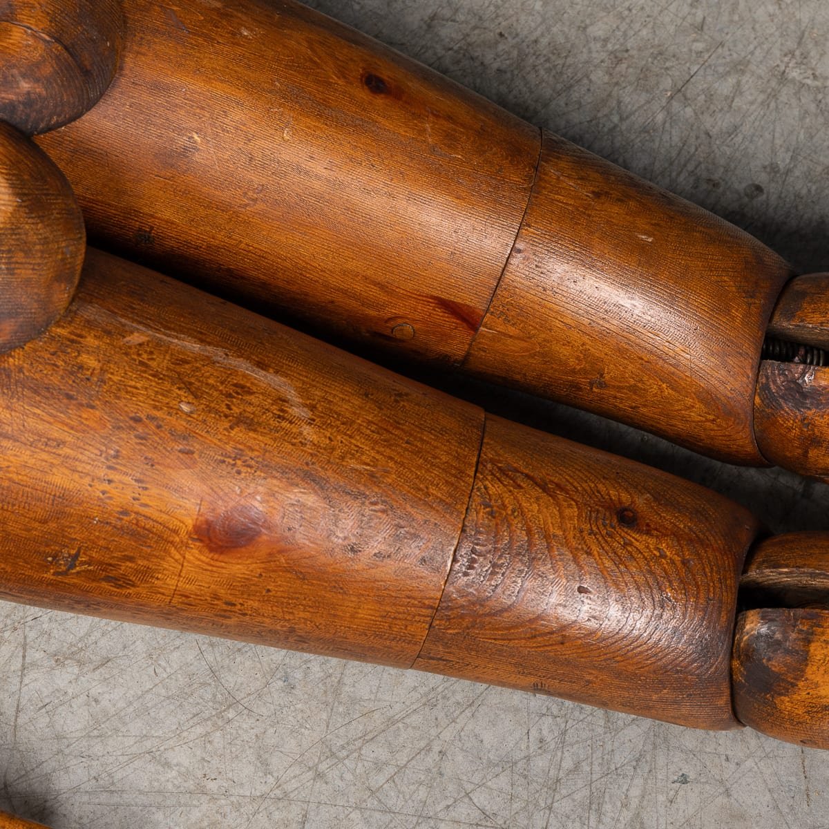 PUSHKINS.COM - B12023 - ANTIQUE RARE 19thC FRENCH LIFE SIZE WOODEN ARTIST'S LAY FIGURE c.1860 - 56.jpg