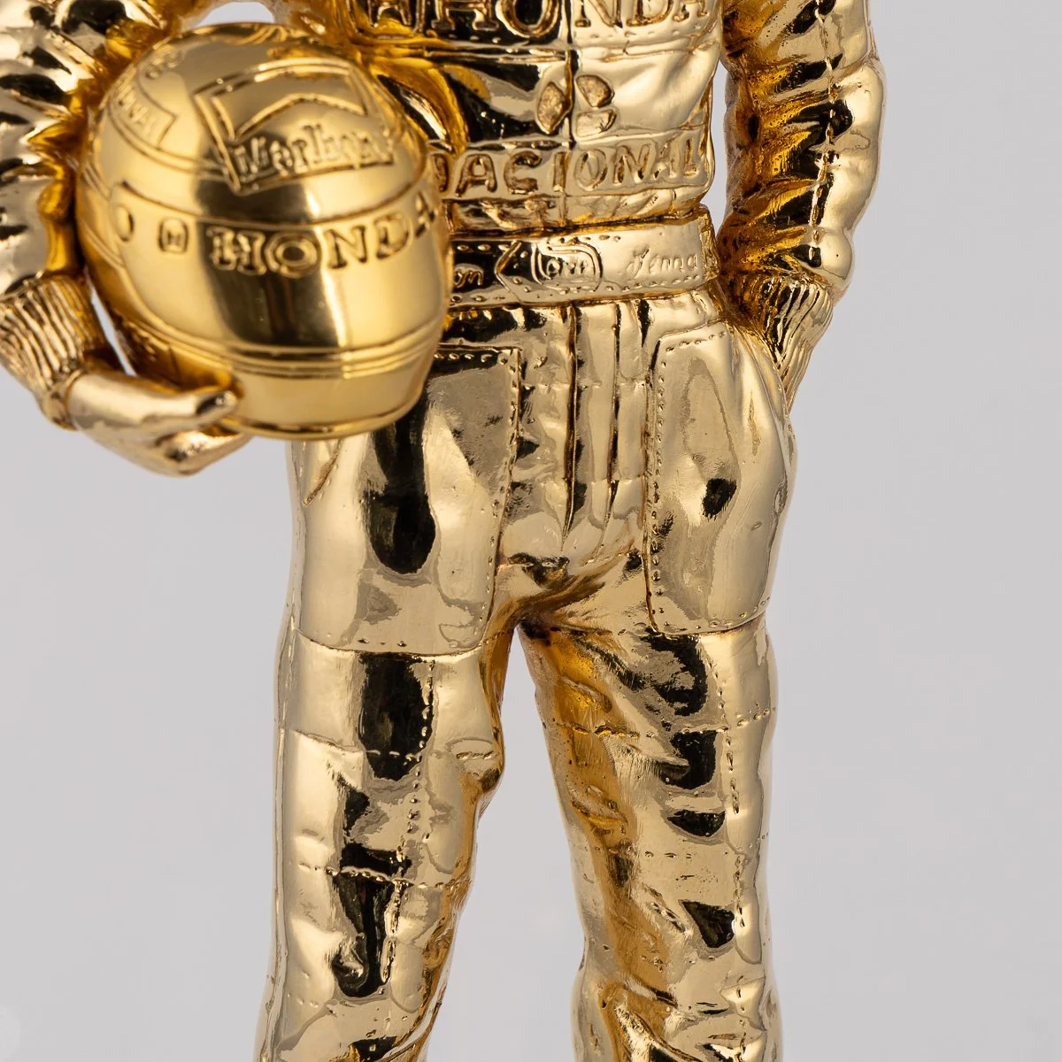 PUSHKINS.COM - C11908 - 21stC AYRTON SENNA 24K GOLD PLATED SOLID SILVER F1 TROPHY STATUE c.2014 - 14.jpg