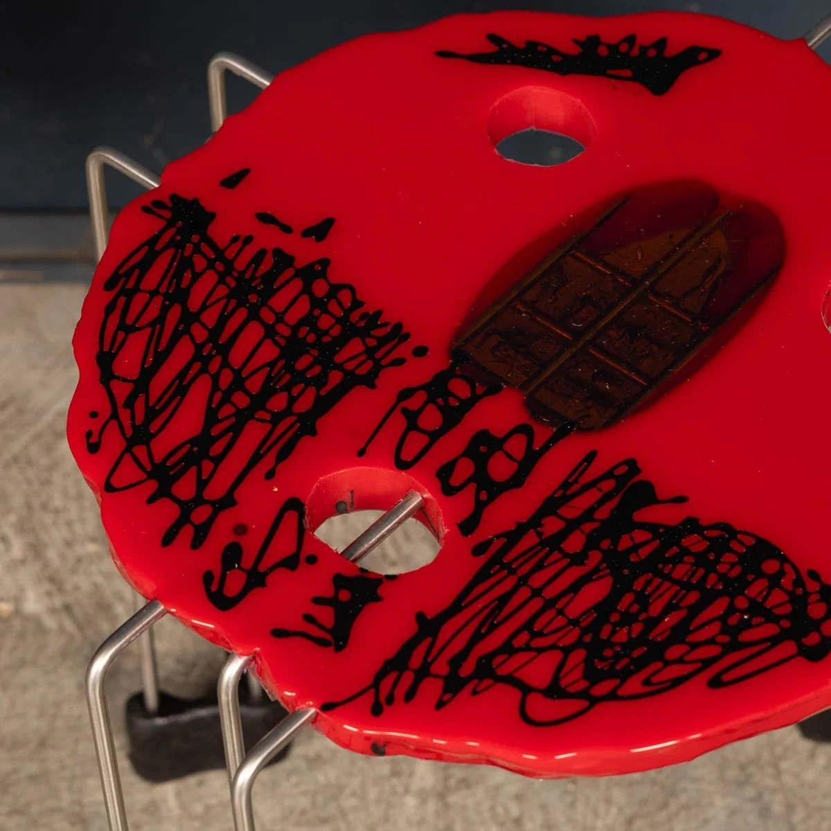 PUSHKINS.COM - B11861 - ITALIAN SET OF 3 'FISH DESIGN' TABLES FROM THE TRIPLE PLAY SERIES, GAETANO PESCE - 15.jpg