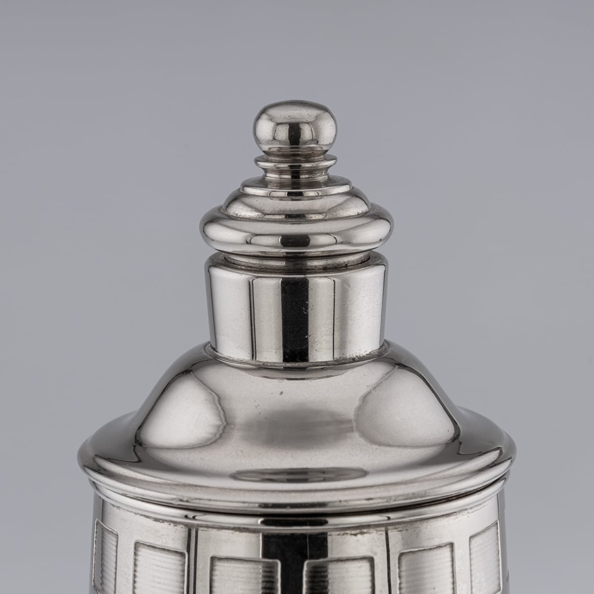 PUSHKIN'S - SILVER PLATED LIGHTHOUSE COCKTAIL SHAKER - 8.jpg