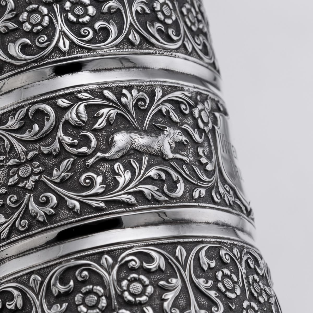 PUSHKINS.COM - A00120 - ANTIQUE 19thC INDIAN KUTCH SOLID SILVER MUG, OOMERSI MAWJI, BHUJ c.1890 - 13.jpg